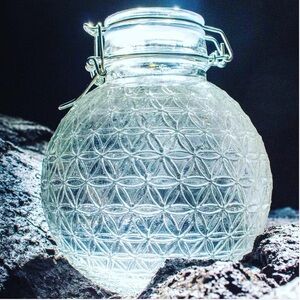 Alive Water 1 Liter Orb Water Bottle with Organic Cotton Bag